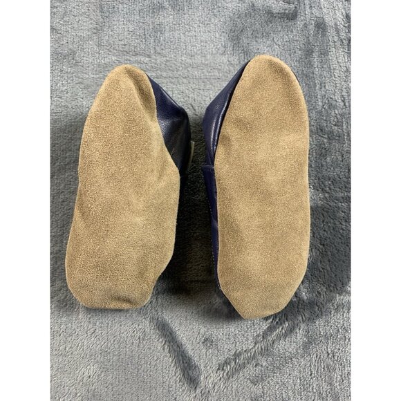 Robeez Navy Caring About First Steps Baseball Leather Crib Shoes 2-3 Months - Picture 5 of 5